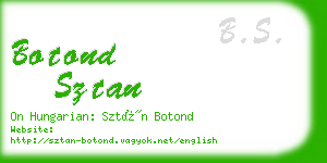 botond sztan business card